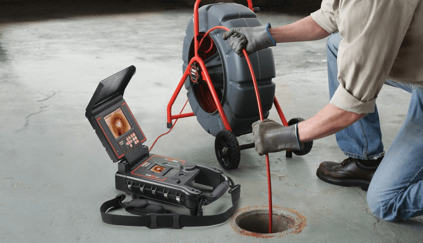 Howell Plumbing drain pipe video inspection